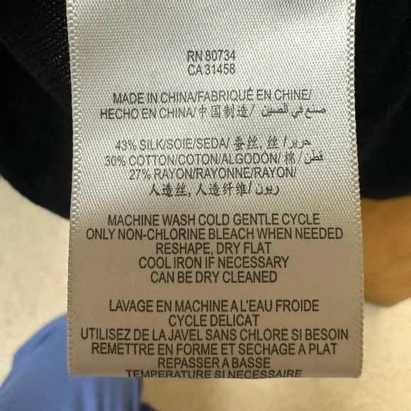 BCBGMaxazria silk/cotton blend bodycon turtleneck midi dress. Size small - Picture 5 of 6